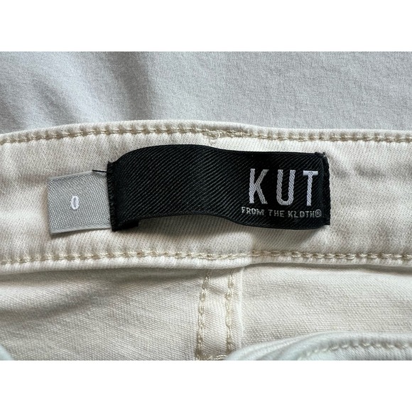 Kut from the Kloth High Rise Rachael Fab Ab White Jeans Size 0 - Picture 9 of 10